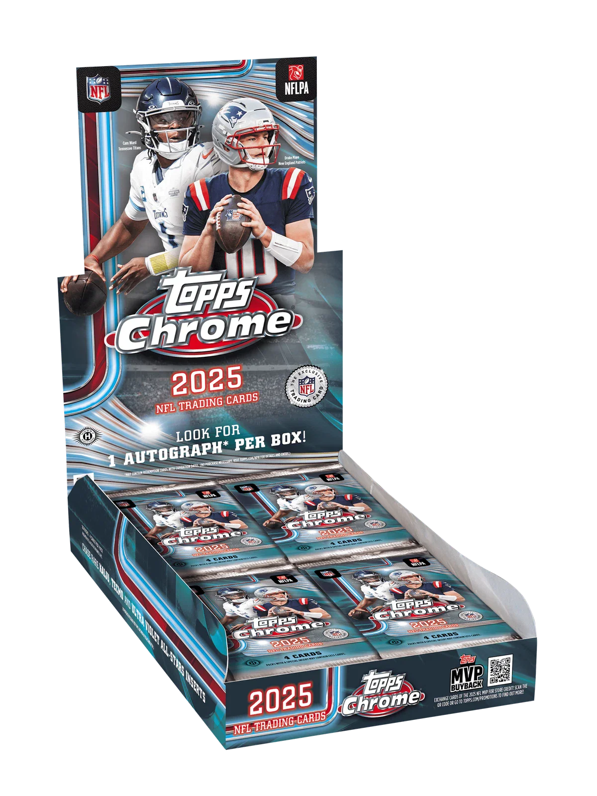 2025 TOPPS CHROME NFL FOOTBALL HOBBY BOX